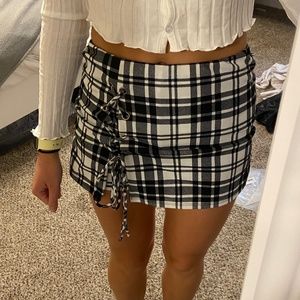 Plaid Skort